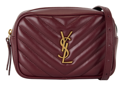 Lou Belt Bag, &pound;520, Handbags, Burgundy, Leather, Front view